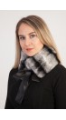 Rex Chinchilla fur collar - neck warmer